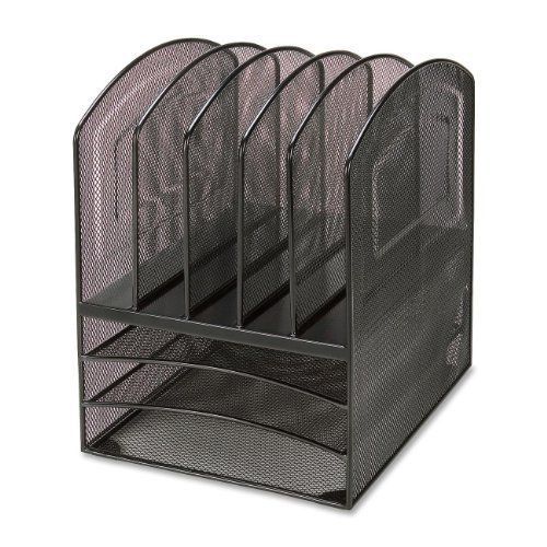 Lorell Mesh Horizontal Vertical Desktop Organizer - 13&#034; Height X 9.5&#034; (llr95255)