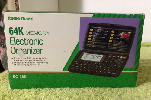 Vintage Radio Shack EC-356 65-865 64k Memory Electronic Organizer -- Boxed