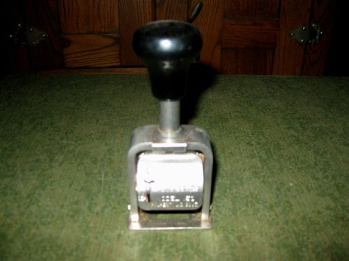 Industrial ROBERTS NUMBERING MACHINE MODEL 150 HAND STAMP