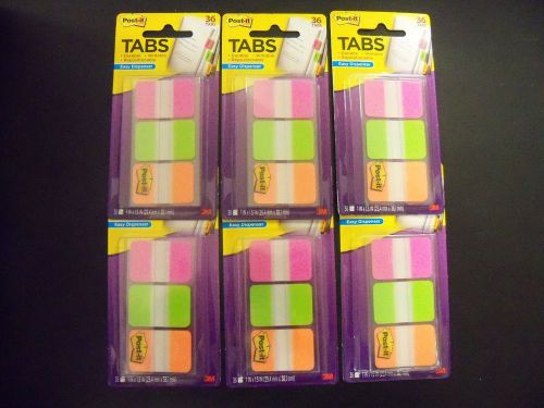 3M Post-it Durable Filing Tab, 1 x 1.5 in, 216 TABS total!!  (6 packs of 36)