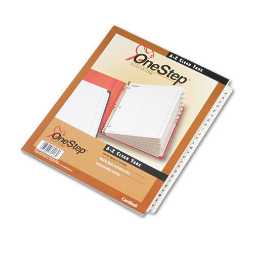 Traditional OneStep Index System, 26-Tab, A-Z, Letter, White, 26/Set