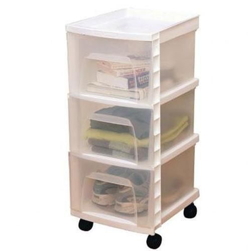 Three Drawer Cart White 7000343