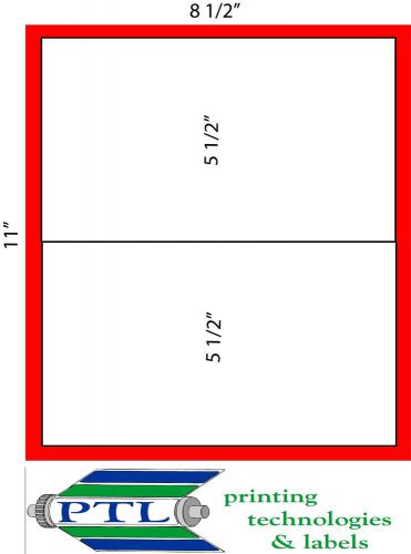 200 SHIPPING  LABELS/ 2 LABELS TO A PAGE 8.5 X 5.5 100 SHEETS