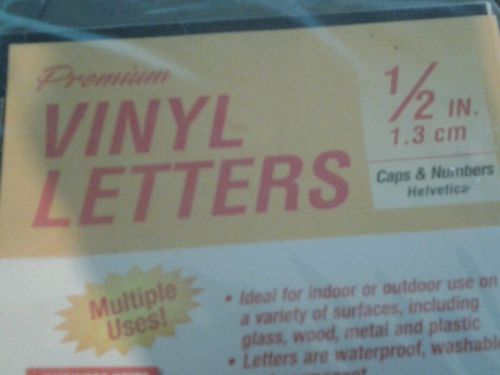 DEFLECT-O - 1/2&#034; PREMIUM VINYL LETTERS