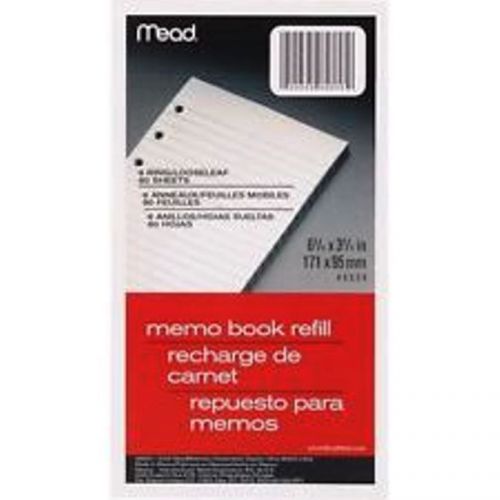 MeadWestvaco 80 Count 3-3/4&#034;&#034; x 6-3/4&#034;&#034; Memo Book Refill - 46534