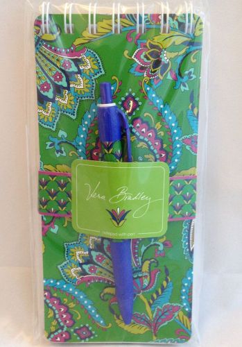 Vera Bradley Emerald Paisley Notepad with Pen