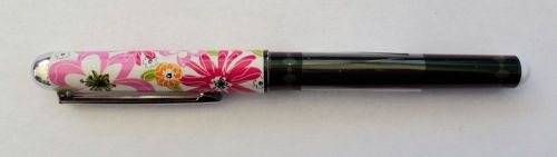 Floral Black FABULOUS PEN Black ballpoint ball point Ganz writing