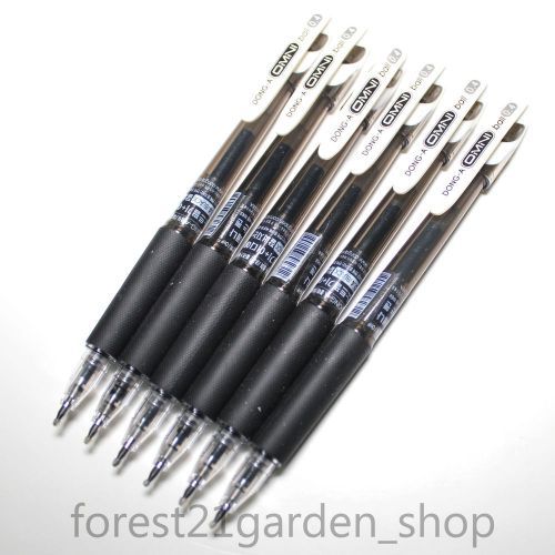 x6 Dong-a OMNI Ball 0.4mm Nano Gel ink pen - Black 6pcs