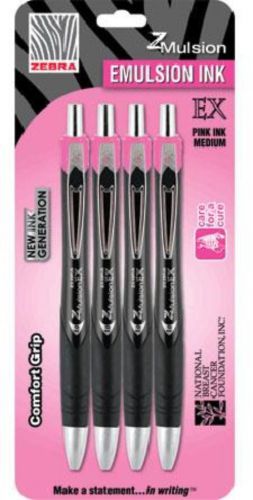 Zebra Z-Mulsion EX Pink Ribbon 4 Pack