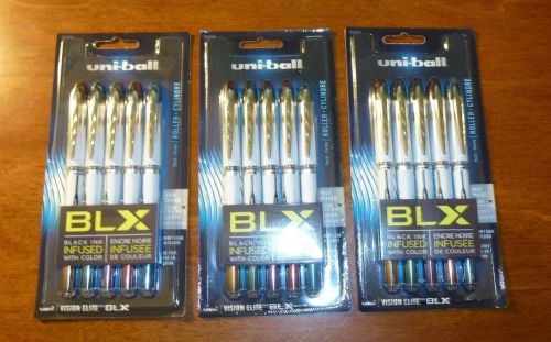 Uni-ball Vision Elite Blx Rollerball Pens - Bold Pen Point Type - 0.8