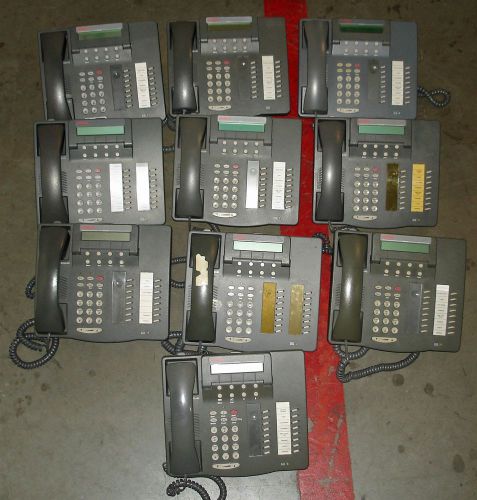 Lot of 10 Avaya 6416D+M 2-Line phones Business Display Gray Phones