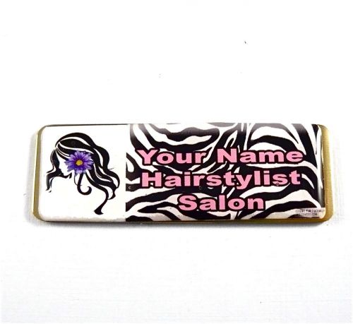HAIR STYLISTPERSONALIZED MAGNETIC ID NAME BADGE, HAIR SALON,BEAUTICIAN,MANICURE