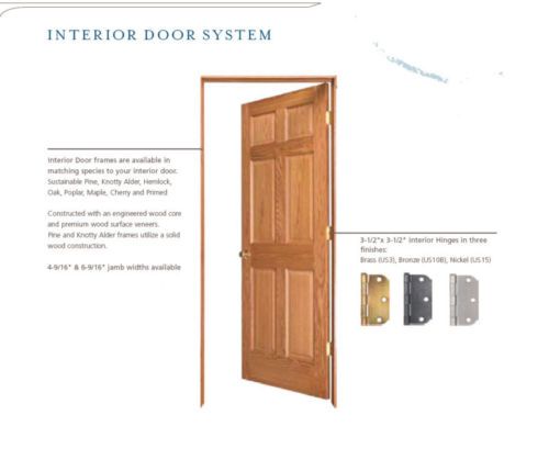 Flush Solid Core Cherry Stain Grade Interior Wood Doors 1-3/4 - Slabs Or Prehung