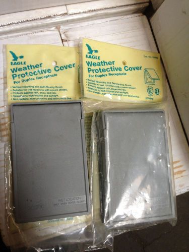 (1 pc) Cooper Eagle Duplex 1 Gang Receptacle Weatherproof Outdoor S2962 Vertical