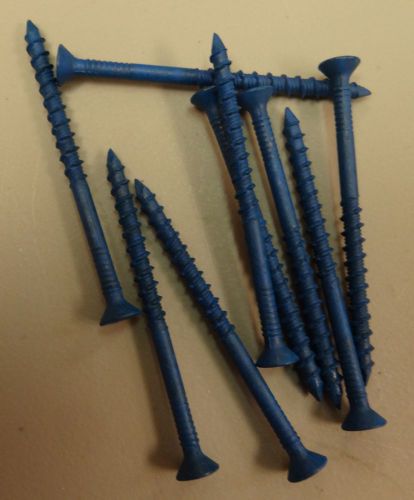 375 new 3/16 x 1 3/4 tapcon philips flathead concrete anchors with 3 bits for sale