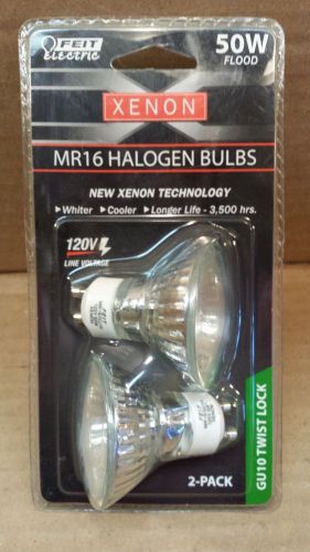 Feit Electric BPXN50MR16/GU10/2 Xenon 50W MR16120-Volt Bulb, 2 Pack -