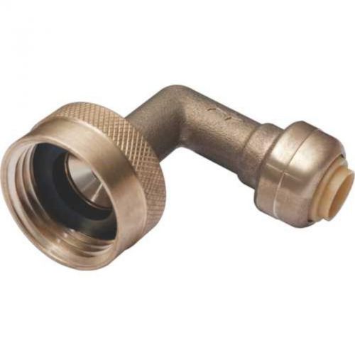 Garden Hose Nut 1/4&#034;X3/4&#034; Lf U2276LF CASH ACME Brass Push-Fit Fittings - Elbows