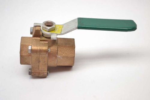 NEW JENKINS FIG.32 TURN 1-1/4 IN NPT BRASS THREADED BALL VALVE B387105