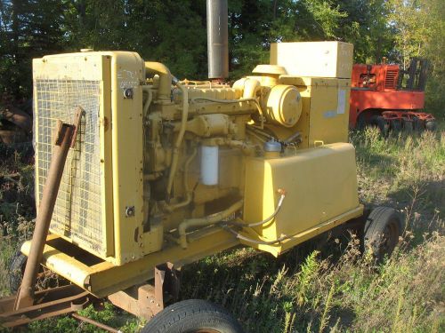 Cat caterpillar genset 155kw 3 phase 480-240 volt 60 cycle 3306 engine trailer for sale