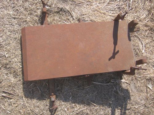 1919  Kalamazoo: CAST IRON  plate Hammond Machinery Easy Caster  Mailbox Base