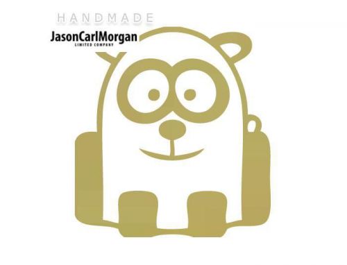 JCM® Iron On Applique Decal, Panda Gold