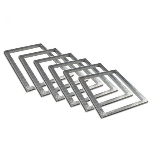 New! 6 pcs 10.5&#034;x15&#034; (27x39cm) Screen Printing Aluminum Frames - NO MESH