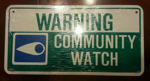 Two sided aluminium community / neighborhood watch sign for sale