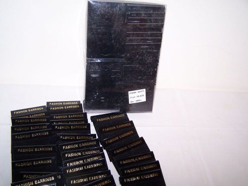 134 NEW FASHION EARRING CARDS IN BLACK