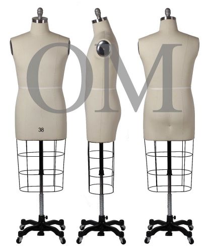 MALE PROFESSIONAL DRESS FORM MANNEQUIN SIZE 38 W/ HEAVY DUTY BASE (NCS 38)