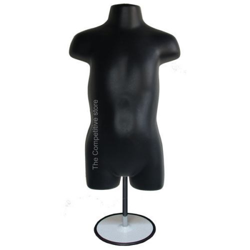 Toddler mannequin form w/ metal base boys and girls 18 mo - 4t clothing - black for sale