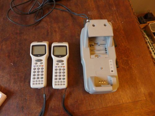 2x Opticon PHL1700 - 20 Barcode Data Terminal + IRU 1600 cradle