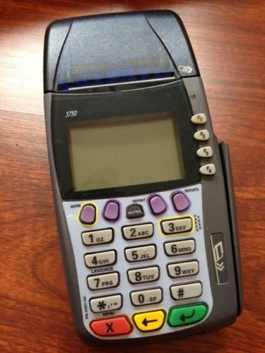 VeriFone Omni 3750 Dual Comm Credit Card Reader Terminal Machine VeriFone Omni 3