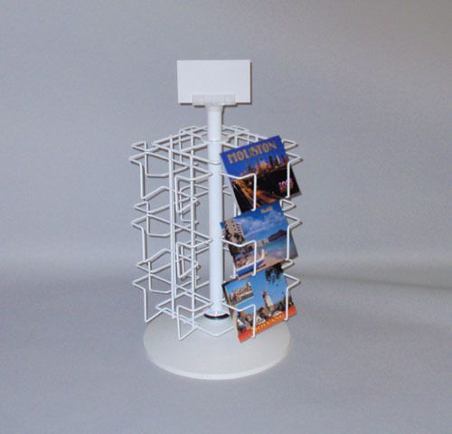 Post card display rack 12 pocket spinner postcard 4x6 made in usa for sale