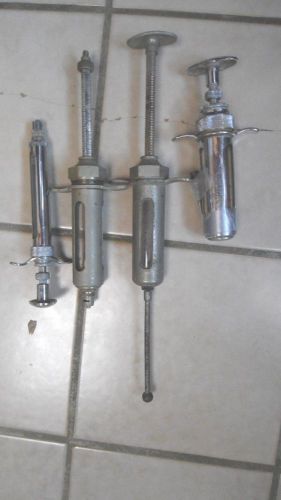 4 Pieces Large Animal Veterinary Metal Medical Medicine  Dispensing Tools