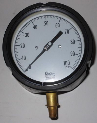 Robertshaw 4&#034; Pressure Gauge 0-100 PSI With 1/4&#034; Bottom Connection NNB