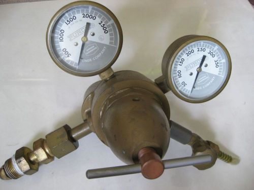 Union Carbide/Purox Type R-204 gas regulator dual gauge  0-400PSI 0-3000PSI