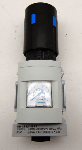 Festo MS6-LR-3/8-D6-AS Pressure Regulator W/ Pressure Gauge