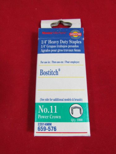 Master Mechanic 1/4&#034; Heavy Duty Staples # 11 Power Crown