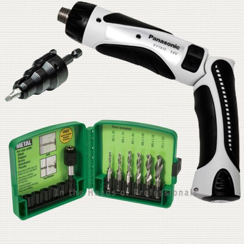 Panasonic ey7410la2s cordless + klein 85091 conduit reamer+ greenlee dtapkitm for sale