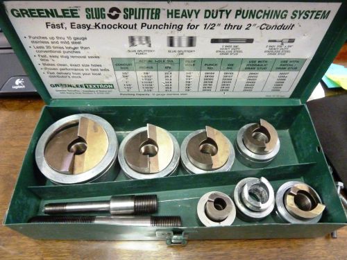 Greenlee 7307 slug splitter ko set for 1/2-2&#034; stainless steel, nice! for sale