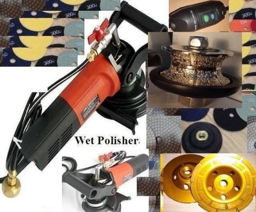 V30 full bullnose wet polisher grinder stone concrete diamond 18 pad cup wheel for sale