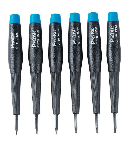 6-piece Precision Star-Tip Screwdriver Set - Eclipse Pro&#039;sKit SD-3102 - NEW