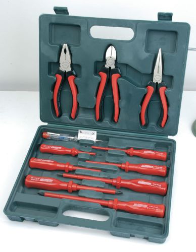 Mannesmann VDE Screwdriver &amp; Plier Set 11pcs. High Quality C60 Steel  GS TUV