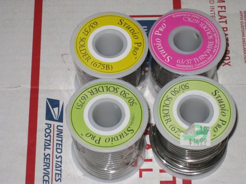 4 Studio Pro Spools of Soldering Solder Wire