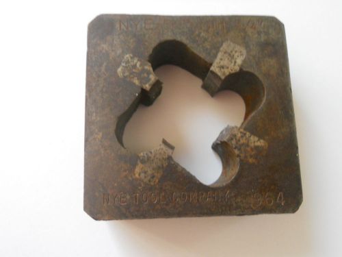 NYE TOOL Company Pipe DIE SkipTooth 2.5&#034; X  2.5&#034; 3/4&#034; Number 964 &amp; NC 1 1/8&#034;