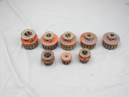 Lot of 8 rigid npt pipe threader threading tool dies made in usa for sale