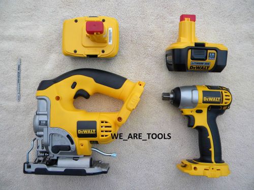 Dewalt DC330 18V Jig Saw,DC820 1/2&#034; Impact Wrench,2 DC9180 Batteries 18 Volt XRP