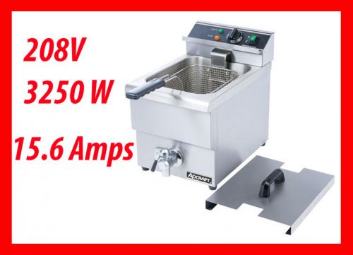 ADCRAFT DF-12L Commercial DEEP FRYER 208V 25lb/hr Heavy Duty