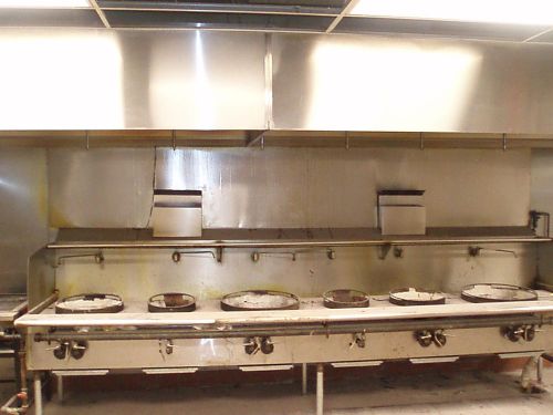 6 STATION WOK COOKING GRILL CHINESE FOOD CHINA RESTAURANT 6 WOKS HIGH BTU&#039;S NR