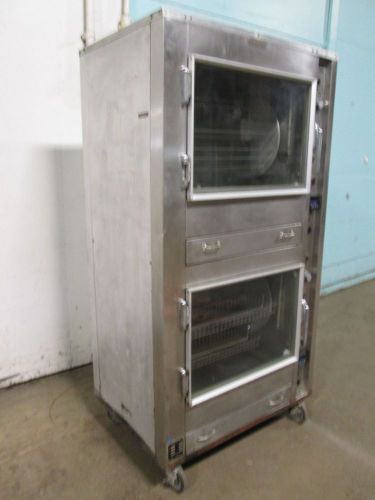 &#034;CUSTOM DELI&#039;S&#039;&#034; H.D. COMMERCIAL DBL.STACK ELECTRIC CHICKEN/RIB ROTISSERIE OVEN